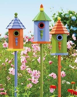 domki dla ptaków, dodatki do ogrodu diy, ogród diy 